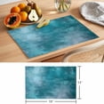 thumbnail image 6 of Teal Blue Placemats Set of 6 Modern Abstract Art Place Mats Table Mats Kitchen Dining Home Outdoor Party Table Decoration, 6 of 9