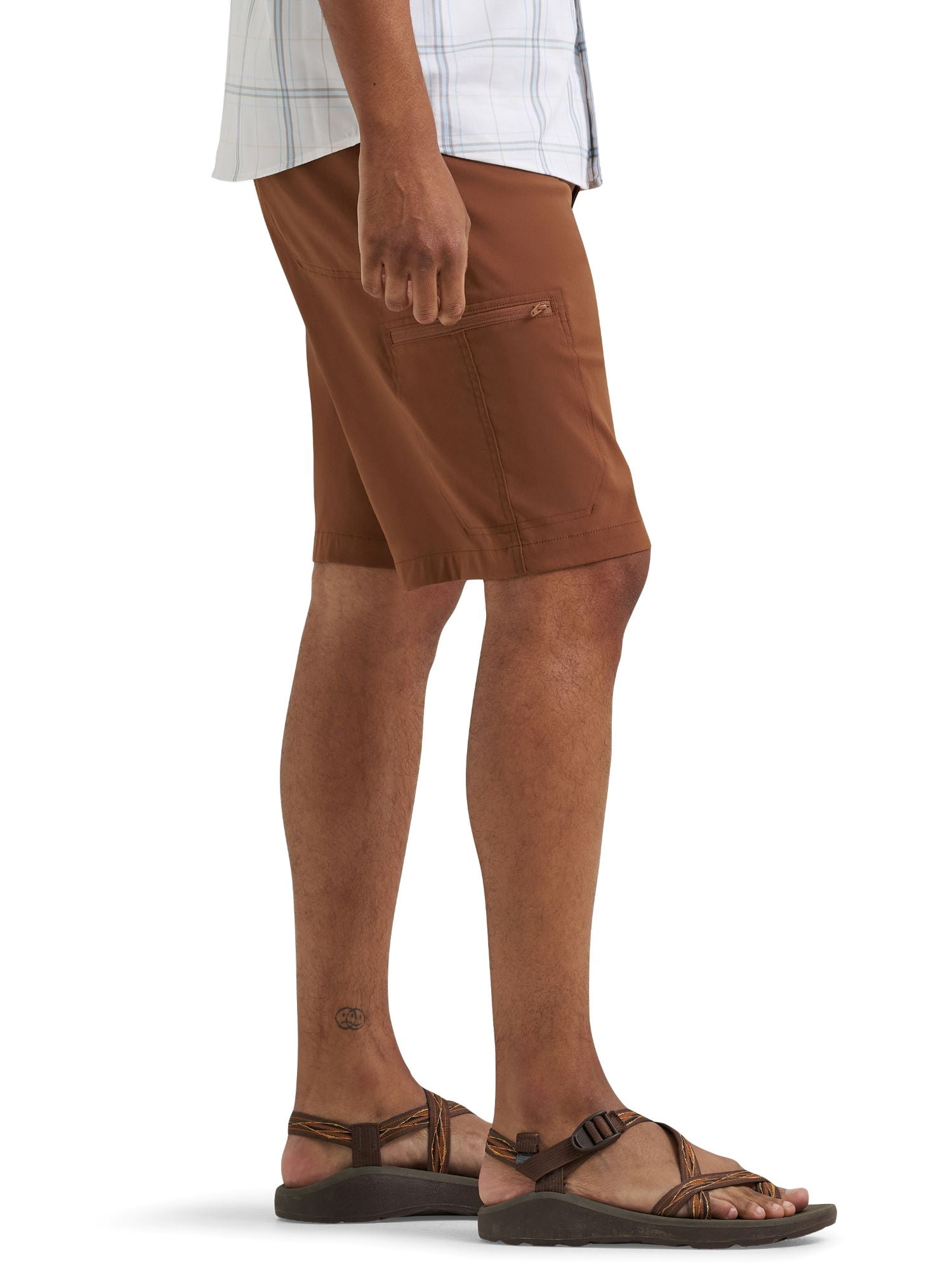 Wrangler® Men's and Big Men's Outdoor Performance Zip Cargo Short with UPF 50+, Sizes 30-48