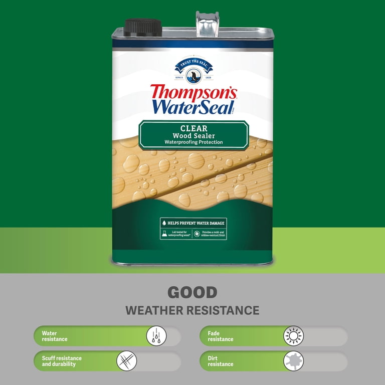 Thompson's WaterSeal Clear Wood Sealer, 1 Gallon photo 3