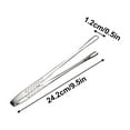 thumbnail image 3 of Qnjujn Korean and Japanese BBQ Tongs, Kitchen Tweezers BBQ Tongs, Stainless Steel Grill Kitchen Food Tongs Tweezers Cooking Clamp Tool for Salad Fish Steak Barbecue Buffet Meat, 3 of 9