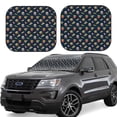 thumbnail image 1 of Balery Fast Food Parasol para parabrisas de coche de 2 piezas | Parasol plegable para parabrisas delantero de coche para la mayoría de sedanes-Small, 1 of 6