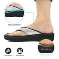 thumbnail image 3 of Aerosoft - Glitter Thong Beach Wear - Summer Arch Support Flip Flops for Women, 3 of 9