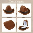 thumbnail image 3 of Cowboy Hat Jewelry Box Jewelry Box Necklace Earrings Princess Hat Ring Box, 3 of 6
