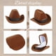 thumbnail image 3 of Joyero con sombrero de vaquero, joyero, collar, pendientes, sombrero de princesa, caja para anillos, 3 of 6
