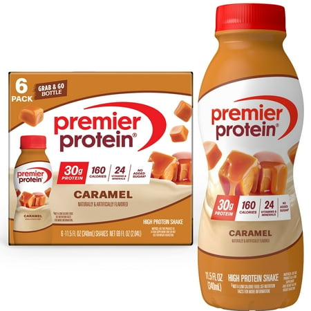 Premier Protein Shake, Caramel, 30g Protein, 11.5 Fl Oz, 12 Ct