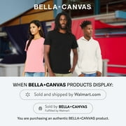BELLA+CANVAS Adult Unisex Short Sleeve Crew T-Shirt – Black Large Cotton Tee for Crafting, Personalization, Tie Dye & Everyday Wear