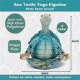 thumbnail image 5 of Sea Turtle Yoga Figurines Decorations, 2PCS Meditation Yoga Turtle Decor, Garden Meditating Yoga Turtle Figurine, 5 of 5