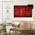 thumbnail image 5 of Elephant Stock Combination Sound And Picture Mechanism Ii Wall Art - Horizontal Canvas Wall Art - Living Room Wall Decor - Patent Canvas - Red And White Decor - 51" x 34", 5 of 8