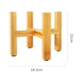 thumbnail image 2 of 1 Set Plant Stand Display Rack Modern Plant Stand Wooden Flower Pot Holder with Pads, 2 of 7