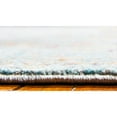thumbnail image 4 of Unique Loom Tremolo Austin Rug Light Blue/Cream 7' 1" x 10' Rectangle Border Bohemian Perfect For Living Room Bed Room Dining Room Office, 4 of 7