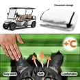 thumbnail image 6 of XYZCANDO Cute Tabby Cat Print Universal Golf Cart Seat Cover With 4 Storage Pockets - Non-slip Washable Golf Cart Accessory, 6 of 9