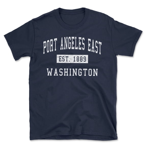 Port Angeles East Washington Classic Established Men's Cotton T-Shirt