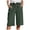 Green, variant on felwors Yoga Capris with Pockets for Women Wide Leg Cotton Linen Pants Casual Loose Comfy Trendy Elastic Waist Cropped Trouser (Dark Green, M)