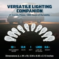 thumbnail image 2 of Camco Interior Light Bulb | Operate on 12.8V and 1W, Lasts Approximately 1,000 Hours | 912 Style for Auto, Marine, and RV, Box of 10 (54766), 2 of 9