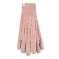 thumbnail image 1 of Heat Holders - Ladies Fleece Lined Cable Knit 2.3 TOG Thermal Gloves, 1 of 2