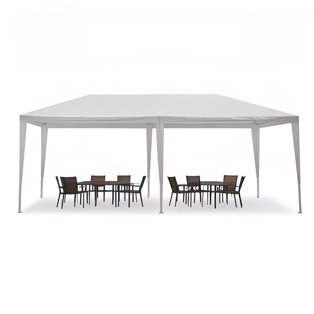 BaPiPro 10x20 ft Outdoor Canopy Tent, Open-Air Party Wedding Gazebo without Sidewalls, Waterproof White Event Marquee with Carry Bag