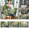 thumbnail image 1 of Easter Bunny Pattern Soft Velvet Carpet Festive Atmosphere Cute Decoration A Must Have Carpet For A Warm Home 40X60CM A4, 1 of 4