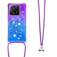 thumbnail image 3 of Funda para Xiaomi 13T/13T PRO 5G Brillantina Líquida Divertida Reluciente y con Cristales en Movimiento Cuerpo Cruzado con Cordón Ajustable, 3 of 5