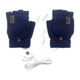 thumbnail image 2 of D-GROEE 1 Pair Women's & Men's USB Heated Gloves Mitten Full & Half Fingerless Winter Hands Warmer Laptop Gloves, 2 of 8