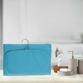 thumbnail image 5 of Unique Bargains 1 Pc Foldable Hanging Solid Makeup Bag Canvas Sky Blue, 5 of 5