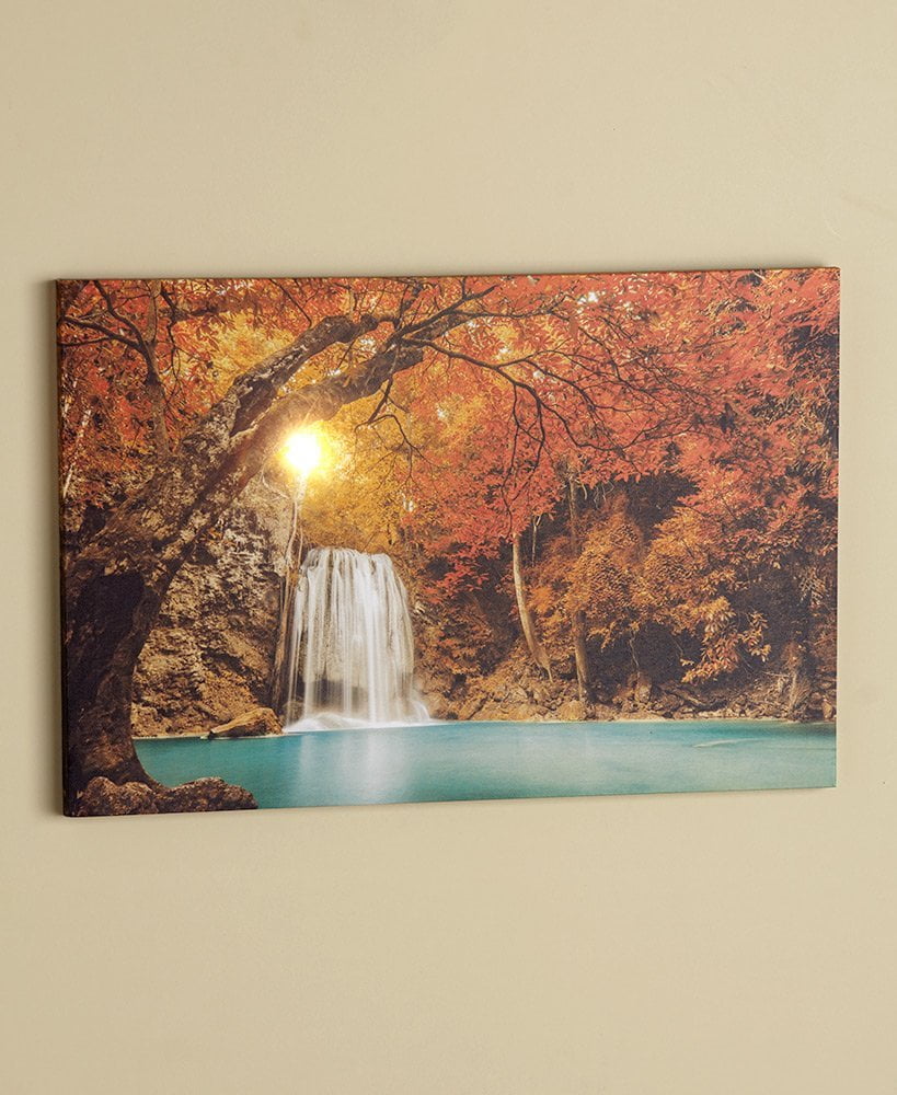 Canvas Wall Art Hidden Waterfall Bring A Touch Of Nature Indoors With