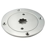 White Water 6361SD 3" Stainless Steel Deck Plate, Star