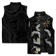 thumbnail image 2 of Chalecos sin mangas de invierno para hombre Chaleco de moda para hombre Chaleco de algodón con estampado de serpiente y dragón blanco Chaquetas para hombre Ropa de calle Harajuku, 2 of 4