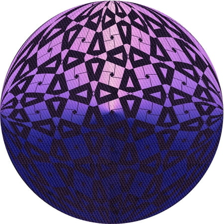 

Ahgly Company Indoor Round Patterned Dark Orchid Purple Area Rugs 8 Round