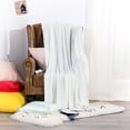 thumbnail image 6 of Flxxie Natural Bamboo Fiber Blanket, Breathable Hygroscopic Blanket for Hot Sleepers, White, 51"x67", 6 of 6