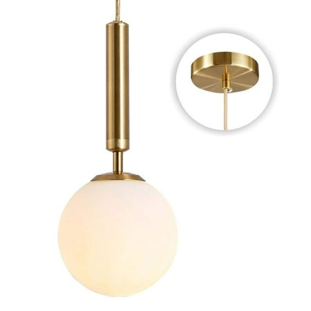 

KCO Lighting Globe Pendant Light 1 of Light Modern Polish Adjustable Hanging Lights