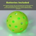 thumbnail image 6 of Clearance! Light Up Pickleball Balls for Outdoor Sports LED With Lights, High Bounce True Flight Practice Pickle Ball Crack-Resistant, (2pcs), 6 of 9