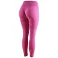 thumbnail image 3 of QLEICOM Womens Yoga Pants Capri Leggings Seamless Butt Lifting for High Waist Workout Leggings Athletic Pants Tummy Control Leggings Pink S, 3 of 3