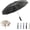 Black + 41.34inch, variant on Reverse Umbrella – Windproof Automatic Folding Umbrella with Reflective Trim, UV Protection, Reinforced Fiberglass Ribs, Compact Travel Umbrella for Rain and Sun