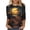 Black-1, variant on Womens Plus Size Tops 3/4 Sleeve Halloween Shirt Halloween Theme Pumpkin Ghost Crew Neck Fall Fashion Tops Casual Holiday Tees Womens Tops Halloween Outfits Daily Party Blouses S-5XL