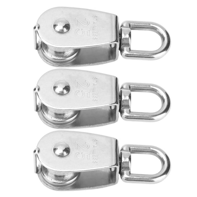 Single Pulley Block, Stainless Steel Rigging Lifting Wheel For Gym Equipment For Heavy Objects For Crane M15,M25