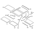 thumbnail image 3 of New Genuine BMW Rain Gutter Seal (2014-2021) OE 54107313920, 3 of 10