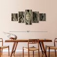 thumbnail image 3 of Elephant Stock Mahathat Tree Root Buddha Wall Art - Horizontal Multi Panel Canvas - Living Room Wall Decor - Religion And Spirituality Multi Panel - Gray And Brown Decor - 80" x 36", 3 of 8