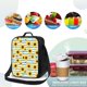 thumbnail image 4 of Disketp Blue White Striped Sunflower A Bolsa Térmica Estampada para Almuerzo, Lonchera para Hombres y Mujeres Adultos, 4 of 7