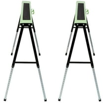 2-PACK Adjustable Saw Horses, 660LBS Capacity Folding Work Stand with 12 Height Settings, Portable for Workshop & Garage