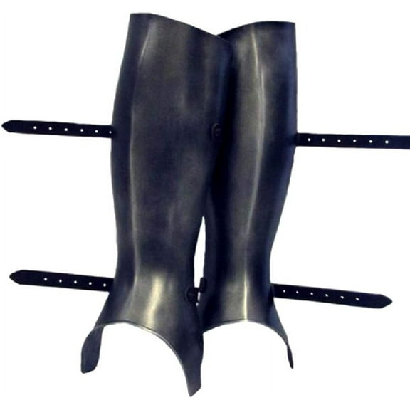 Medieval Plain Greaves LARP Leg Armor