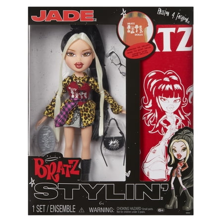 Bratz Stylin' Jade Fashion Doll with Customizable T-Shirt for You and Accessories