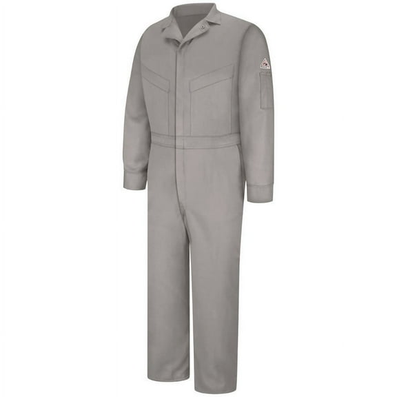 Bulwark Deluxe Coverall - EXCEL FR® ComforTouch® - 7 oz. Long - Extended Sizes CLD6LEXT Grey 64