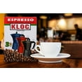 KLOC Espresso Maker 3 Cup Color Coated Outside Natural Aluminum