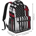 thumbnail image 2 of Faith Over Fear Patriotic Christian Cross American Flag Laptop Backpacks Double Shoulder Laptop Pack Bag Daypack Back Pack Bags Rucksack Computer Bag with Side Pockets Front Zipper Pockets, 2 of 6