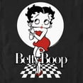 thumbnail image 2 of Men's Betty Boop Black and White Checkers Pose  Graphic Tee Black Large, 2 of 5