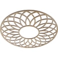 thumbnail image 2 of 30"OD x 10 1/4"ID x 3/8"T Cannes Wood Fretwork Pierced Ceiling Medallion, Birch, 2 of 3