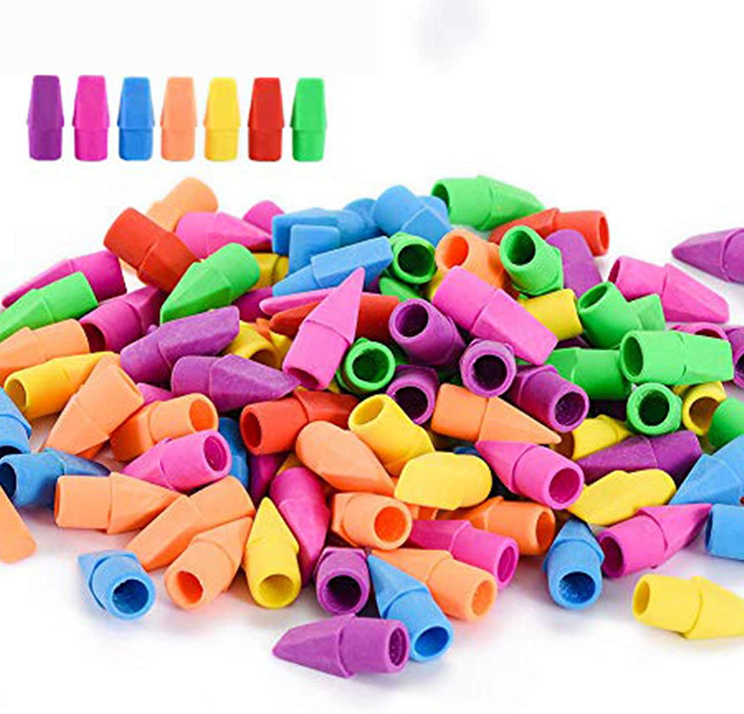 120 Pack Pencil Erasers, Pencil Top Erasers Cap Erasers Eraser Tops Pencil  Eraser Toppers Eraser Studying Supplies for Teachers Eraser Pencil Erasers,  7 Colors 