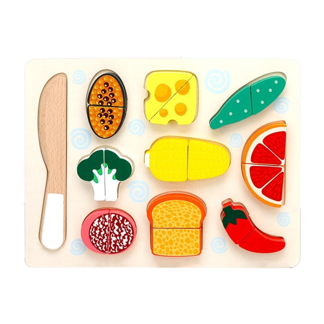 Juego De Corte De Madera, Juguete De Comida, Simulación Magnética, Juego De Frutas Y Verduras Para Niños, Educación Temprana