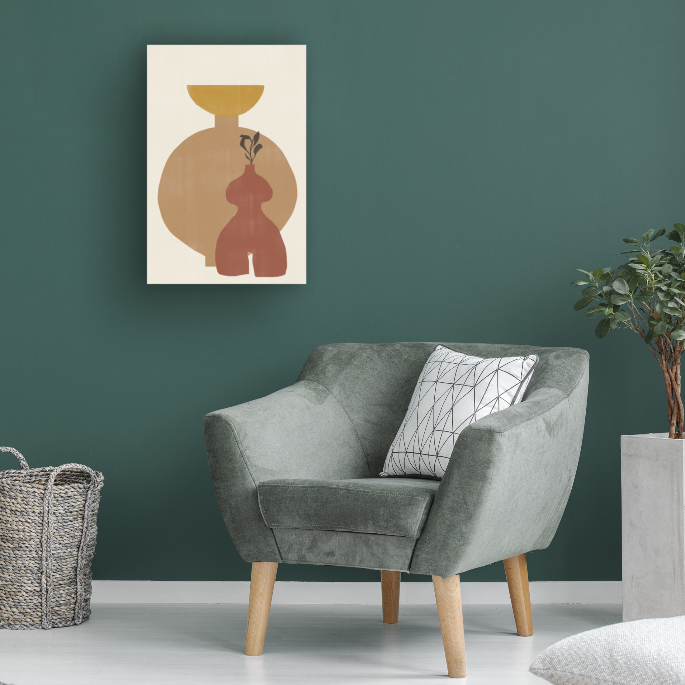 Trademark Fine Art THE MIUUS STUDIO Vase No10 Canvas Wall Art