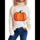thumbnail image 3 of Suéter de Cuello Alto con Flores Torcidas para Mujer, de Larga, Informal, Cálido, para Otoño e Invierno L, 3 of 10